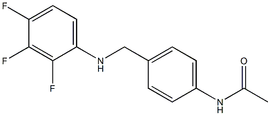 N-(4-{[(2,3,4-trifluorophenyl)amino]methyl}phenyl)acetamide 구조식 이미지