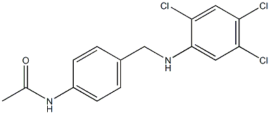 N-(4-{[(2,4,5-trichlorophenyl)amino]methyl}phenyl)acetamide Structure