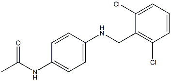 N-(4-{[(2,6-dichlorophenyl)methyl]amino}phenyl)acetamide 구조식 이미지