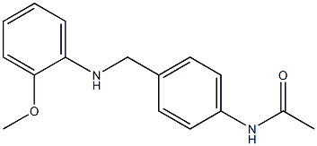 N-(4-{[(2-methoxyphenyl)amino]methyl}phenyl)acetamide 구조식 이미지