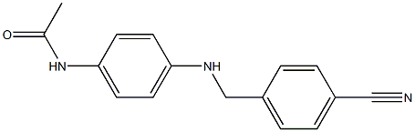 N-(4-{[(4-cyanophenyl)methyl]amino}phenyl)acetamide 구조식 이미지