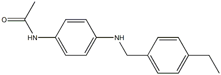 N-(4-{[(4-ethylphenyl)methyl]amino}phenyl)acetamide 구조식 이미지