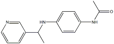 N-(4-{[1-(pyridin-3-yl)ethyl]amino}phenyl)acetamide Structure