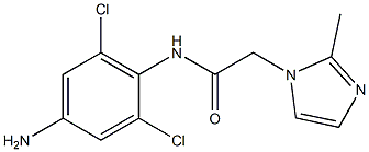 N-(4-amino-2,6-dichlorophenyl)-2-(2-methyl-1H-imidazol-1-yl)acetamide Structure