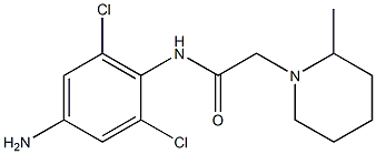 N-(4-amino-2,6-dichlorophenyl)-2-(2-methylpiperidin-1-yl)acetamide 구조식 이미지