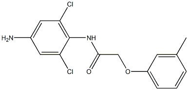 N-(4-amino-2,6-dichlorophenyl)-2-(3-methylphenoxy)acetamide Structure