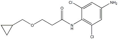 N-(4-amino-2,6-dichlorophenyl)-3-(cyclopropylmethoxy)propanamide Structure