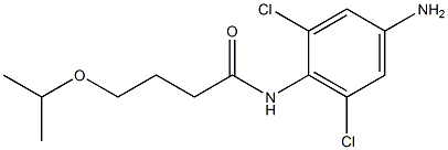 N-(4-amino-2,6-dichlorophenyl)-4-(propan-2-yloxy)butanamide 구조식 이미지