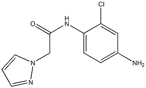 N-(4-amino-2-chlorophenyl)-2-(1H-pyrazol-1-yl)acetamide 구조식 이미지