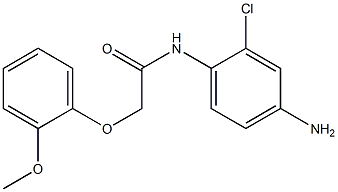 N-(4-amino-2-chlorophenyl)-2-(2-methoxyphenoxy)acetamide 구조식 이미지