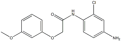 N-(4-amino-2-chlorophenyl)-2-(3-methoxyphenoxy)acetamide 구조식 이미지