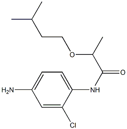 N-(4-amino-2-chlorophenyl)-2-(3-methylbutoxy)propanamide 구조식 이미지