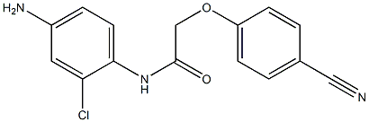 N-(4-amino-2-chlorophenyl)-2-(4-cyanophenoxy)acetamide 구조식 이미지