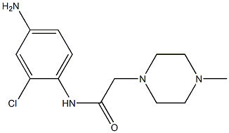 N-(4-amino-2-chlorophenyl)-2-(4-methylpiperazin-1-yl)acetamide 구조식 이미지