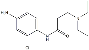 N-(4-amino-2-chlorophenyl)-3-(diethylamino)propanamide 구조식 이미지