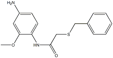 N-(4-amino-2-methoxyphenyl)-2-(benzylsulfanyl)acetamide Structure