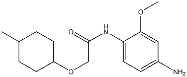 N-(4-amino-2-methoxyphenyl)-2-[(4-methylcyclohexyl)oxy]acetamide Structure