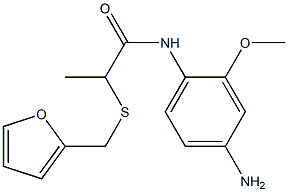 N-(4-amino-2-methoxyphenyl)-2-[(furan-2-ylmethyl)sulfanyl]propanamide 구조식 이미지