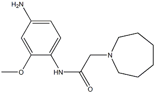 N-(4-amino-2-methoxyphenyl)-2-azepan-1-ylacetamide Structure