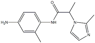 N-(4-amino-2-methylphenyl)-2-(2-methyl-1H-imidazol-1-yl)propanamide Structure