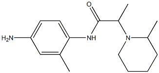 N-(4-amino-2-methylphenyl)-2-(2-methylpiperidin-1-yl)propanamide 구조식 이미지