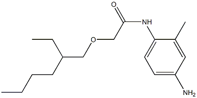 N-(4-amino-2-methylphenyl)-2-[(2-ethylhexyl)oxy]acetamide Structure