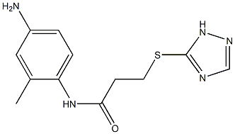 N-(4-amino-2-methylphenyl)-3-(1H-1,2,4-triazol-5-ylsulfanyl)propanamide 구조식 이미지