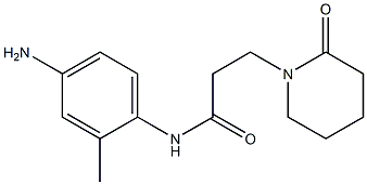 N-(4-amino-2-methylphenyl)-3-(2-oxopiperidin-1-yl)propanamide 구조식 이미지