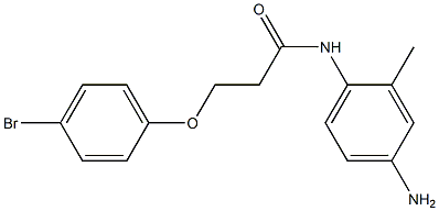 N-(4-amino-2-methylphenyl)-3-(4-bromophenoxy)propanamide 구조식 이미지
