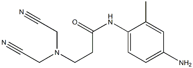 N-(4-amino-2-methylphenyl)-3-[bis(cyanomethyl)amino]propanamide 구조식 이미지