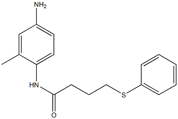 N-(4-amino-2-methylphenyl)-4-(phenylsulfanyl)butanamide 구조식 이미지