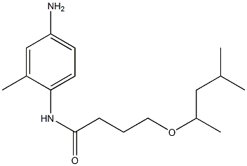 N-(4-amino-2-methylphenyl)-4-[(4-methylpentan-2-yl)oxy]butanamide Structure