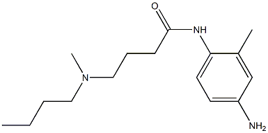 N-(4-amino-2-methylphenyl)-4-[butyl(methyl)amino]butanamide 구조식 이미지