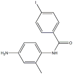 N-(4-amino-2-methylphenyl)-4-iodobenzamide 구조식 이미지