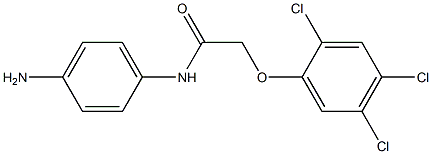 N-(4-aminophenyl)-2-(2,4,5-trichlorophenoxy)acetamide 구조식 이미지
