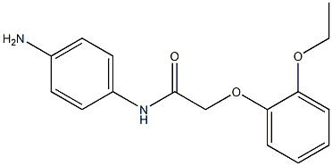 N-(4-aminophenyl)-2-(2-ethoxyphenoxy)acetamide 구조식 이미지