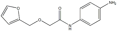 N-(4-aminophenyl)-2-(2-furylmethoxy)acetamide 구조식 이미지