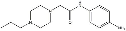 N-(4-aminophenyl)-2-(4-propylpiperazin-1-yl)acetamide 구조식 이미지