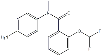 N-(4-aminophenyl)-2-(difluoromethoxy)-N-methylbenzamide 구조식 이미지