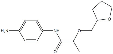 N-(4-aminophenyl)-2-(oxolan-2-ylmethoxy)propanamide Structure