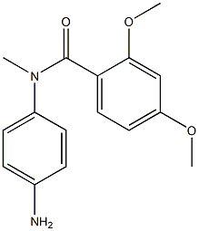 N-(4-aminophenyl)-2,4-dimethoxy-N-methylbenzamide 구조식 이미지