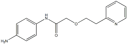 N-(4-aminophenyl)-2-[2-(pyridin-2-yl)ethoxy]acetamide 구조식 이미지