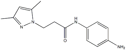 N-(4-aminophenyl)-3-(3,5-dimethyl-1H-pyrazol-1-yl)propanamide 구조식 이미지