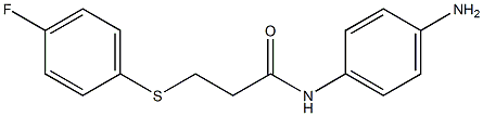 N-(4-aminophenyl)-3-[(4-fluorophenyl)sulfanyl]propanamide Structure