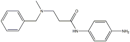 N-(4-aminophenyl)-3-[benzyl(methyl)amino]propanamide 구조식 이미지