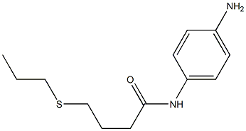 N-(4-aminophenyl)-4-(propylsulfanyl)butanamide 구조식 이미지