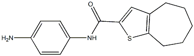 N-(4-aminophenyl)-4H,5H,6H,7H,8H-cyclohepta[b]thiophene-2-carboxamide 구조식 이미지