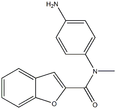 N-(4-aminophenyl)-N-methyl-1-benzofuran-2-carboxamide 구조식 이미지