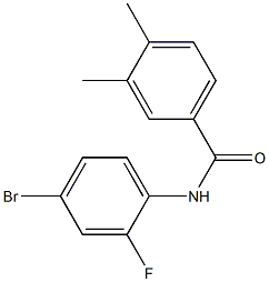 N-(4-bromo-2-fluorophenyl)-3,4-dimethylbenzamide 구조식 이미지