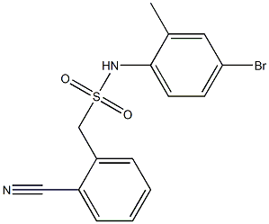 N-(4-bromo-2-methylphenyl)-1-(2-cyanophenyl)methanesulfonamide Structure